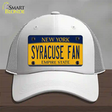 Syracuse Fan Novelty License Plate Hat Mesh / White