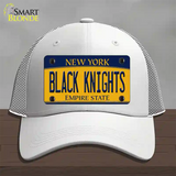 Black Knights Novelty License Plate Hat Mesh / White