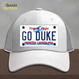 Go Duke Novelty License Plate Hat Mesh / White