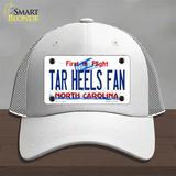 Tar Heels Fan Novelty License Plate Hat Mesh / White