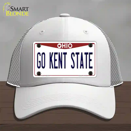 Go Kent State Novelty License Plate Hat Mesh / White