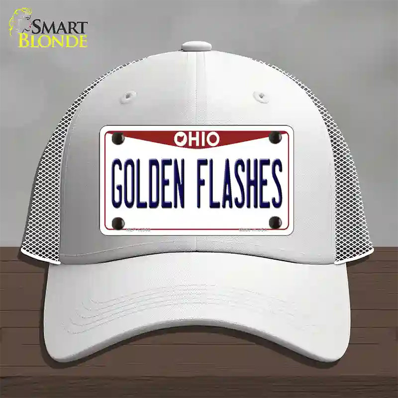 Golden Flashes Novelty License Plate Hat Mesh / White