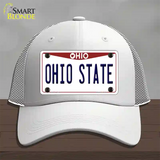 Ohio State Univ Novelty License Plate Hat Mesh / White