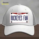 Buckeyes Fan Novelty License Plate Hat Mesh / White