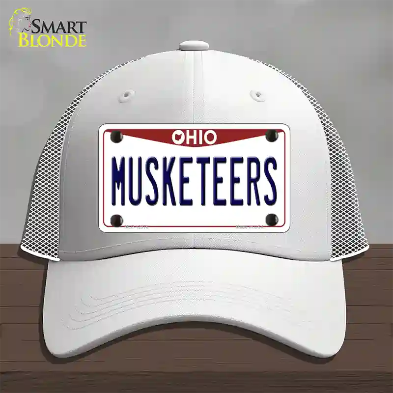 Musketeers Novelty License Plate Hat Mesh / White