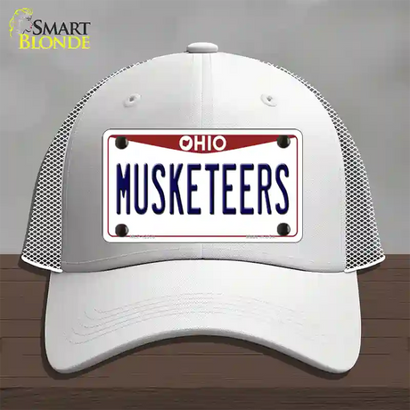 Musketeers Novelty License Plate Hat Mesh / White