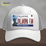 Oklahoma Fan Novelty License Plate Hat Mesh / White