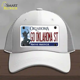 Go Oklahoma State Novelty License Plate Hat Mesh / White