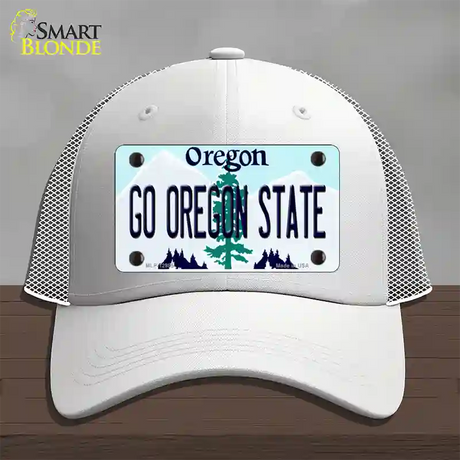 Go Oregon State Novelty License Plate Hat Mesh / White