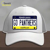 Go Panthers Novelty License Plate Hat Mesh / White