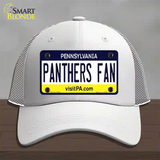 Panthers Fan Novelty License Plate Hat Mesh / White