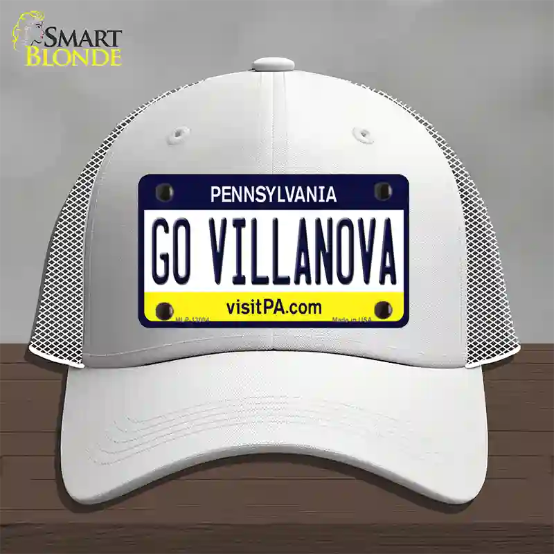 Go Villanova Novelty License Plate Hat Mesh / White