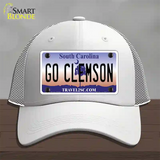 Go Clemson Novelty License Plate Hat Mesh / White