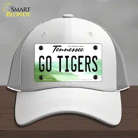 Tennessee Go Tigers Novelty License Plate Hat Mesh / White