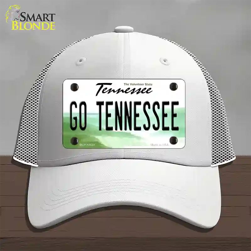 Go Tennessee Novelty License Plate Hat Mesh / White