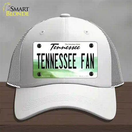 Tennessee Fan Novelty License Plate Hat Mesh / White