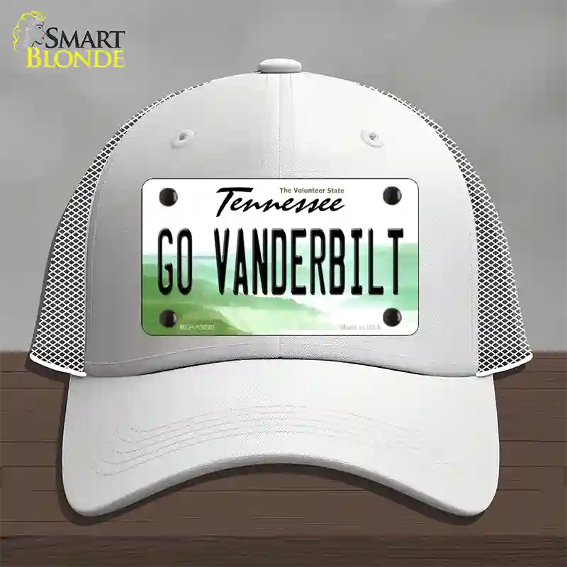 Go Vanderbilt Novelty License Plate Hat Mesh / White