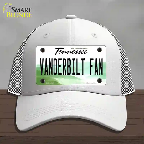 Vanderbilt Fan Novelty License Plate Hat Mesh / White