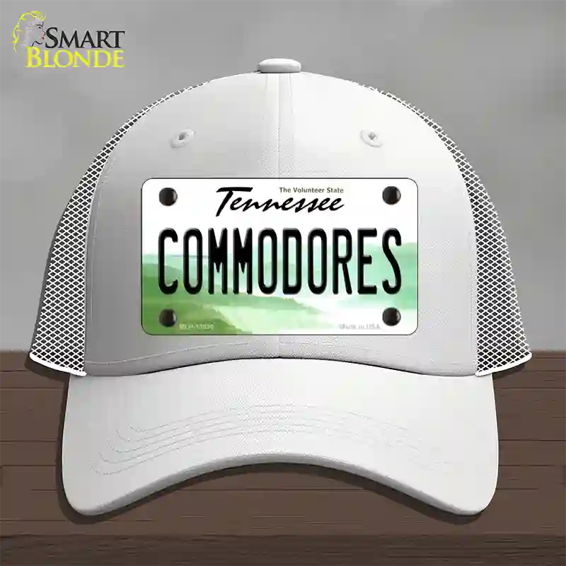 Commodores Novelty License Plate Hat Mesh / White