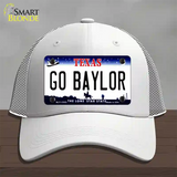 Go Baylor Novelty License Plate Hat Mesh / White