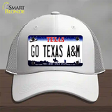 Go Texas A&M Novelty License Plate Hat Mesh / White