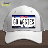 Go Aggies Texas Novelty License Plate Hat Mesh / White