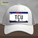 TCU Novelty License Plate Hat Mesh / White