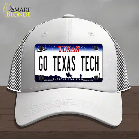 Go Texas Tech Novelty License Plate Hat Mesh / White