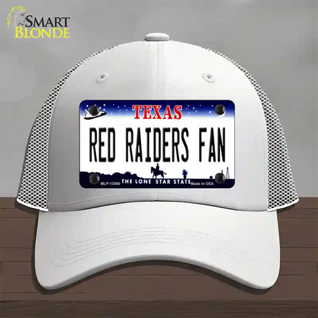 Red Raiders Fan Novelty License Plate Hat Mesh / White