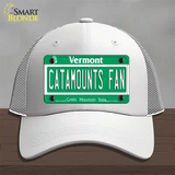 Catamounts Fan Novelty License Plate Hat Mesh / White