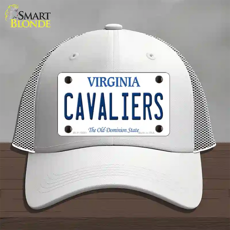 Cavaliers Novelty License Plate Hat Mesh / White