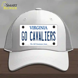 Go Cavaliers Novelty License Plate Hat Mesh / White