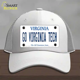 Go Virginia Tech Novelty License Plate Hat Mesh / White