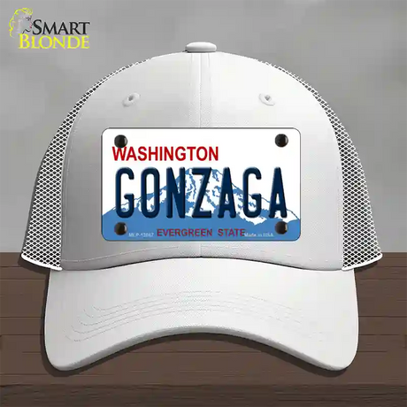 Gonzaga Novelty License Plate Hat Mesh / White