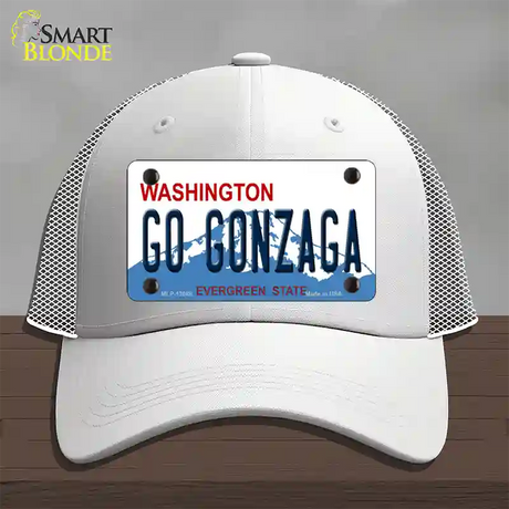 Go Gonzaga Novelty License Plate Hat Mesh / White