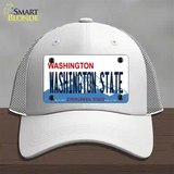 Washington State Univ Novelty License Plate Hat Mesh / White