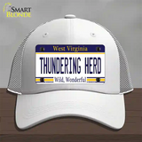 Thundering Herd Novelty License Plate Hat Mesh / White