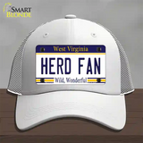 Herd Fan Novelty License Plate Hat Mesh / White