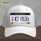 Go West Virginia Novelty License Plate Hat Mesh / White