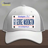 Go George Washington Novelty License Plate Hat Mesh / White