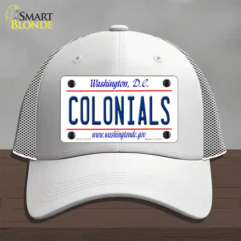 Colonials Novelty License Plate Hat Mesh / White