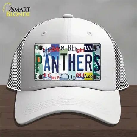 Panthers Strip Art Novelty License Plate Hat Tag Mesh / White