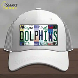 Dolphins Strip Art Novelty License Plate Hat Tag Mesh / White