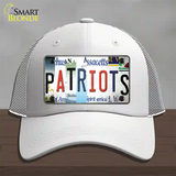 Patriots Strip Art Novelty License Plate Hat Tag Mesh / White