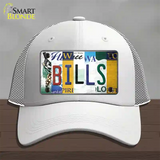 Bills Strip Art Novelty License Plate Hat Tag Mesh / White