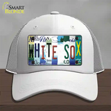 White Sox Strip Art Novelty License Plate Hat Tag Mesh / White