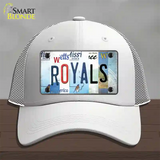 Royals Strip Art Novelty License Plate Hat Tag Mesh / White