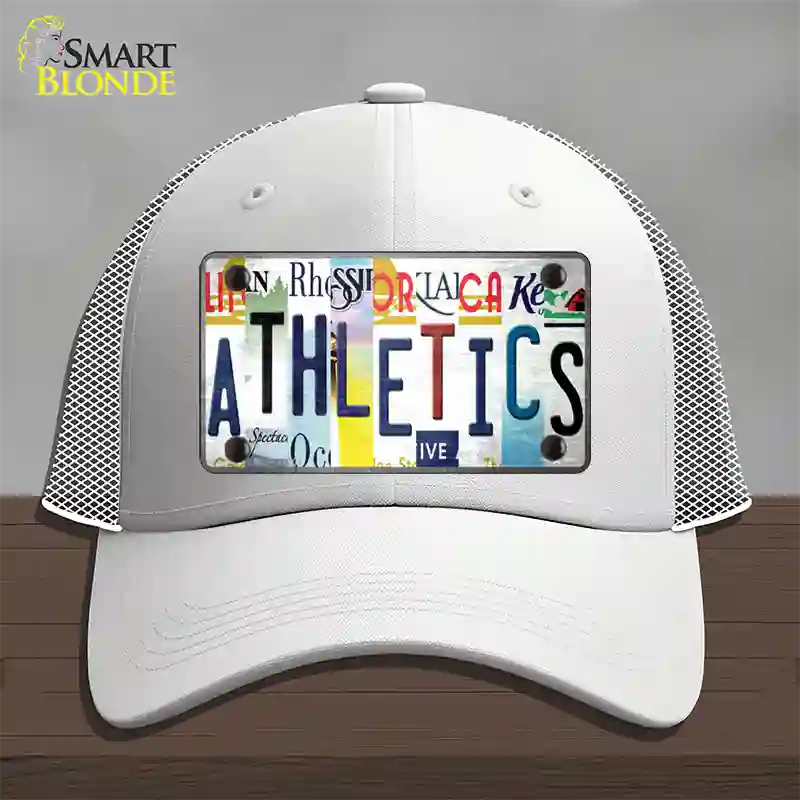 As Strip Art Novelty License Plate Hat Tag Mesh / White