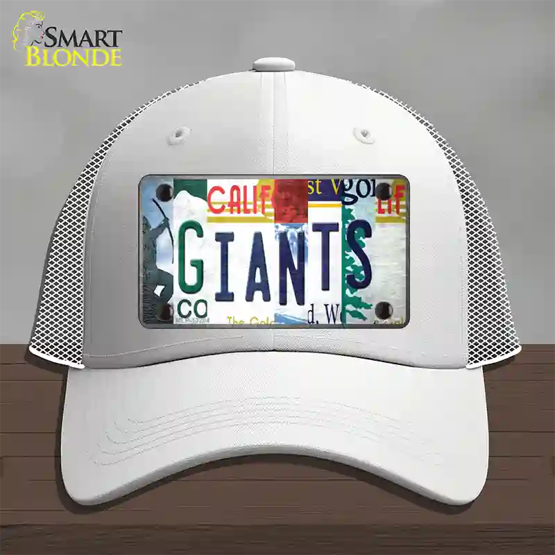 Giants Baseball Strip Art Novelty License Plate Hat Tag Mesh / White