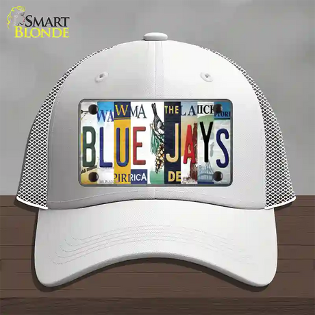 Blue Jays Strip Art Novelty License Plate Hat Tag Mesh / White